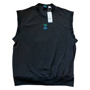 NWT Adidas Originals RLN Links Golf Vest Sleeveless Pullover Black | Size Small